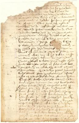 Marriage contract of Brant Peelen and Marritje Pieters, widow of Claes Pietersen