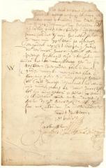 Receipt of David Pietersen de Vries for a power of attorney from Jacob Stoffelsen to collect money in Holland in payment of a note