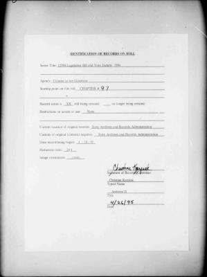 NYS Bill and Veto Jackets: 1994, Chapter 97