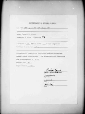 NYS Bill and Veto Jackets: 1994, Chapter 86