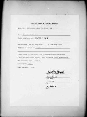 NYS Bill and Veto Jackets: 1994, Chapter 24