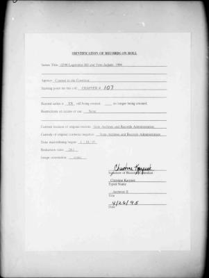 NYS Bill and Veto Jackets: 1994, Chapter 107