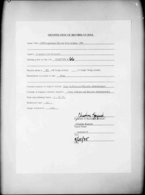 NYS Bill and Veto Jackets: 1994, Chapter 66
