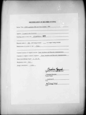 NYS Bill and Veto Jackets: 1994, Chapter 99