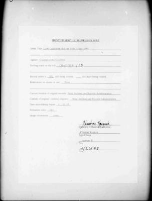 NYS Bill and Veto Jackets: 1994, Chapter 110