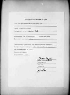 NYS Bill and Veto Jackets: 1994, Chapter 28