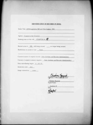 NYS Bill and Veto Jackets: 1994, Chapter 18