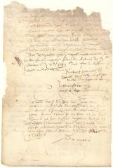 Declaration of skipper Ridder Eversen about a cask of merchandise which he was obliged to throw overboard
