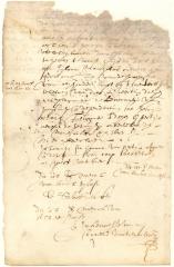 Contract of sale between Harck Sybesen and Barent Dircksen of a house and lot near the fort on Manhattan island