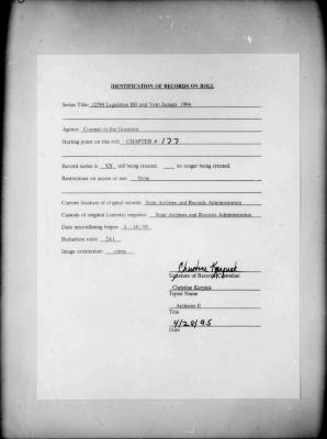NYS Bill and Veto Jackets: 1994, Chapter 177