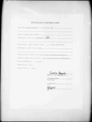 NYS Bill and Veto Jackets: 1994, Chapter 131