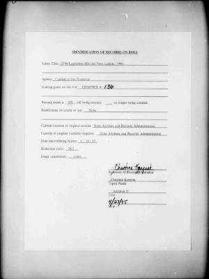 NYS Bill and Veto Jackets: 1994, Chapter 136
