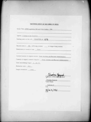 NYS Bill and Veto Jackets: 1994, Chapter 156