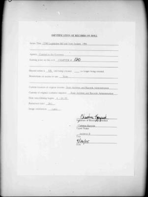NYS Bill and Veto Jackets: 1994, Chapter 120