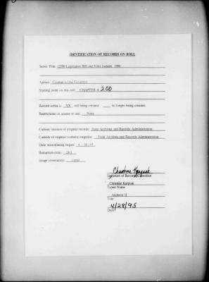 NYS Bill and Veto Jackets: 1994, Chapter 200