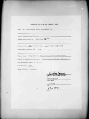 NYS Bill and Veto Jackets: 1994, Chapter 162