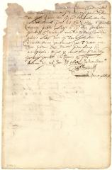 Declaration as to the estate left by Pieter Lievesen, deceased