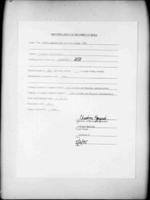 NYS Bill and Veto Jackets: 1994, Chapter 258