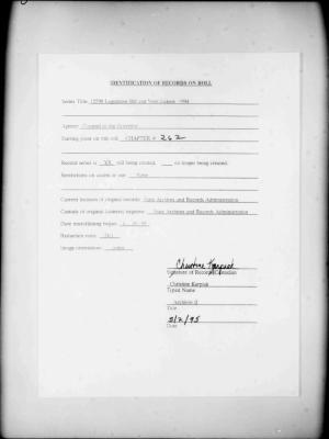 NYS Bill and Veto Jackets: 1994, Chapter 262