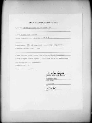 NYS Bill and Veto Jackets: 1994, Chapter 272