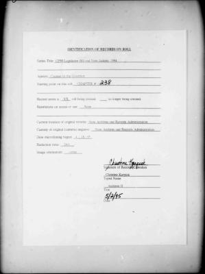 NYS Bill and Veto Jackets: 1994, Chapter 238