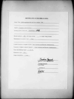NYS Bill and Veto Jackets: 1994, Chapter 248