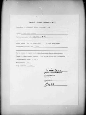 NYS Bill and Veto Jackets: 1994, Chapter 221