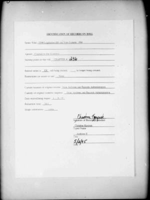 NYS Bill and Veto Jackets: 1994, Chapter 236