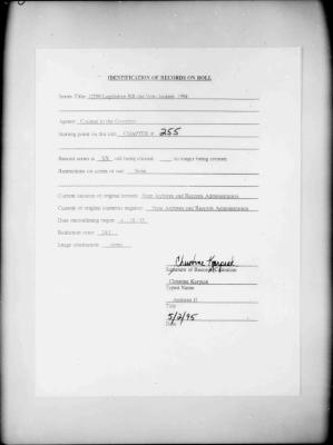 NYS Bill and Veto Jackets: 1994, Chapter 255
