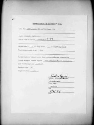 NYS Bill and Veto Jackets: 1994, Chapter 277