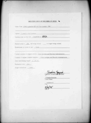 NYS Bill and Veto Jackets: 1994, Chapter 242