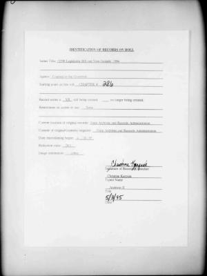 NYS Bill and Veto Jackets: 1994, Chapter 286