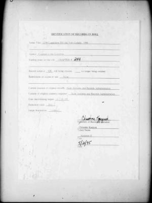 NYS Bill and Veto Jackets: 1994, Chapter 244