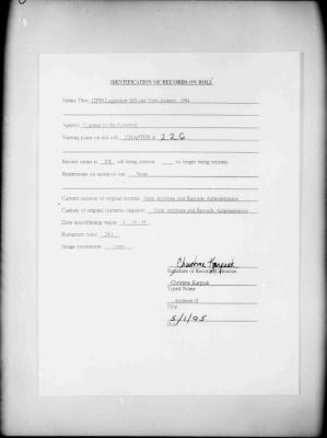 NYS Bill and Veto Jackets: 1994, Chapter 226