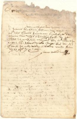 Note of Johannes Winckelman in favor of Dirck Cornelissen for wages earned in Achter Col