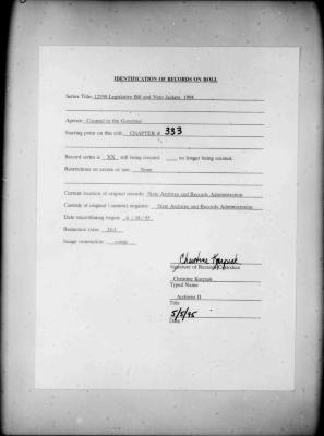 NYS Bill and Veto Jackets: 1994, Chapter 333