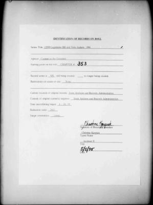NYS Bill and Veto Jackets: 1994, Chapter 353