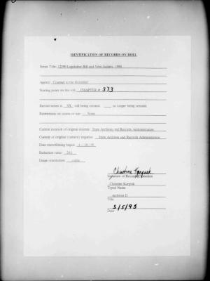 NYS Bill and Veto Jackets: 1994, Chapter 373