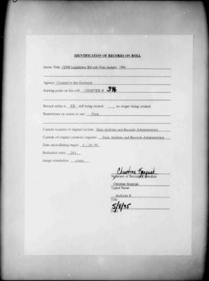 NYS Bill and Veto Jackets: 1994, Chapter 396