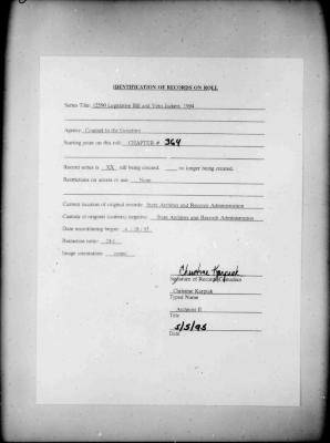 NYS Bill and Veto Jackets: 1994, Chapter 364