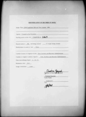 NYS Bill and Veto Jackets: 1994, Chapter 367