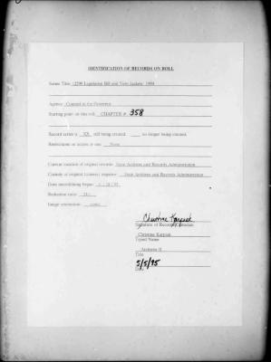 NYS Bill and Veto Jackets: 1994, Chapter 358