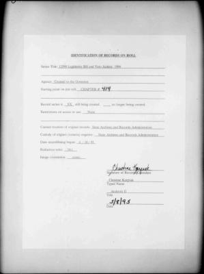 NYS Bill and Veto Jackets: 1994, Chapter 414