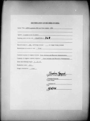 NYS Bill and Veto Jackets: 1994, Chapter 368