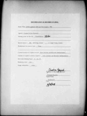 NYS Bill and Veto Jackets: 1994, Chapter 332
