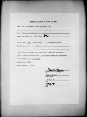 NYS Bill and Veto Jackets: 1994, Chapter 342