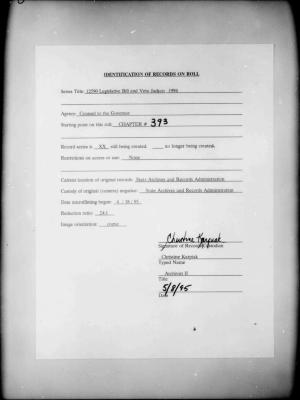 NYS Bill and Veto Jackets: 1994, Chapter 393