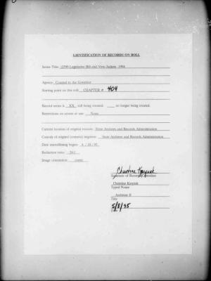 NYS Bill and Veto Jackets: 1994, Chapter 404