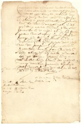 Deposition of Richard Aesten and others as to pumpkins stolen on the land of Anthony Jansen from Salee by the crews of the Sevenster and the privateer La Garce