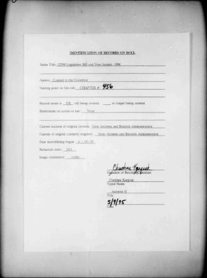 NYS Bill and Veto Jackets: 1994, Chapter 456